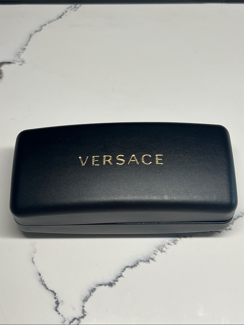Versace black hard clam shell case